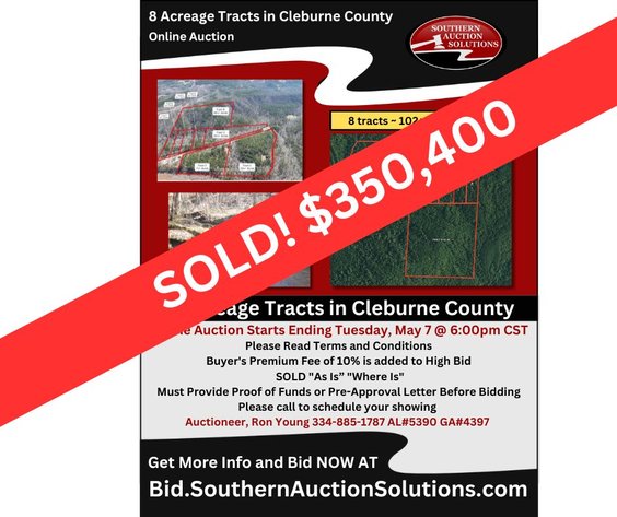 Image for 8 Acreage Tracts in Cleburne County