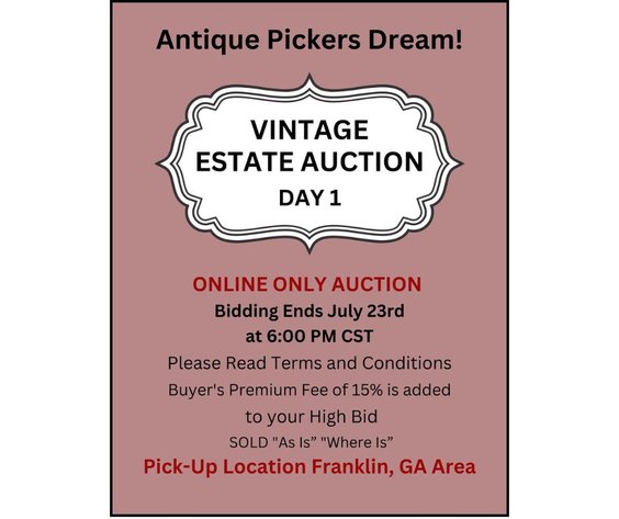 Image for Vintage Estate Auction Day 1
