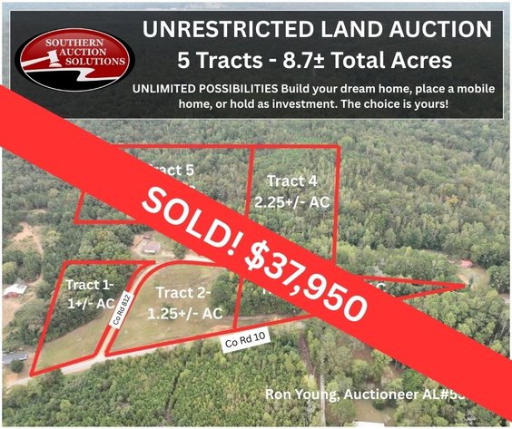 Image for UNRESTRICTED LAND AUCTION | 5 Tracts - 8.7± Total Acres | Near I-20