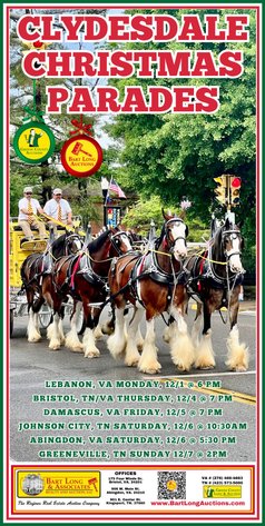 CLYDESDALE  CHRISTMAS  PARADES
