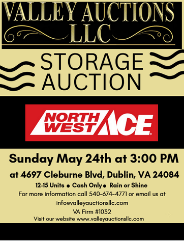 Image for Northwest Ace Hardware Public Absolute Storage Locker Auction May 24, 2026 @ 3 P.M.