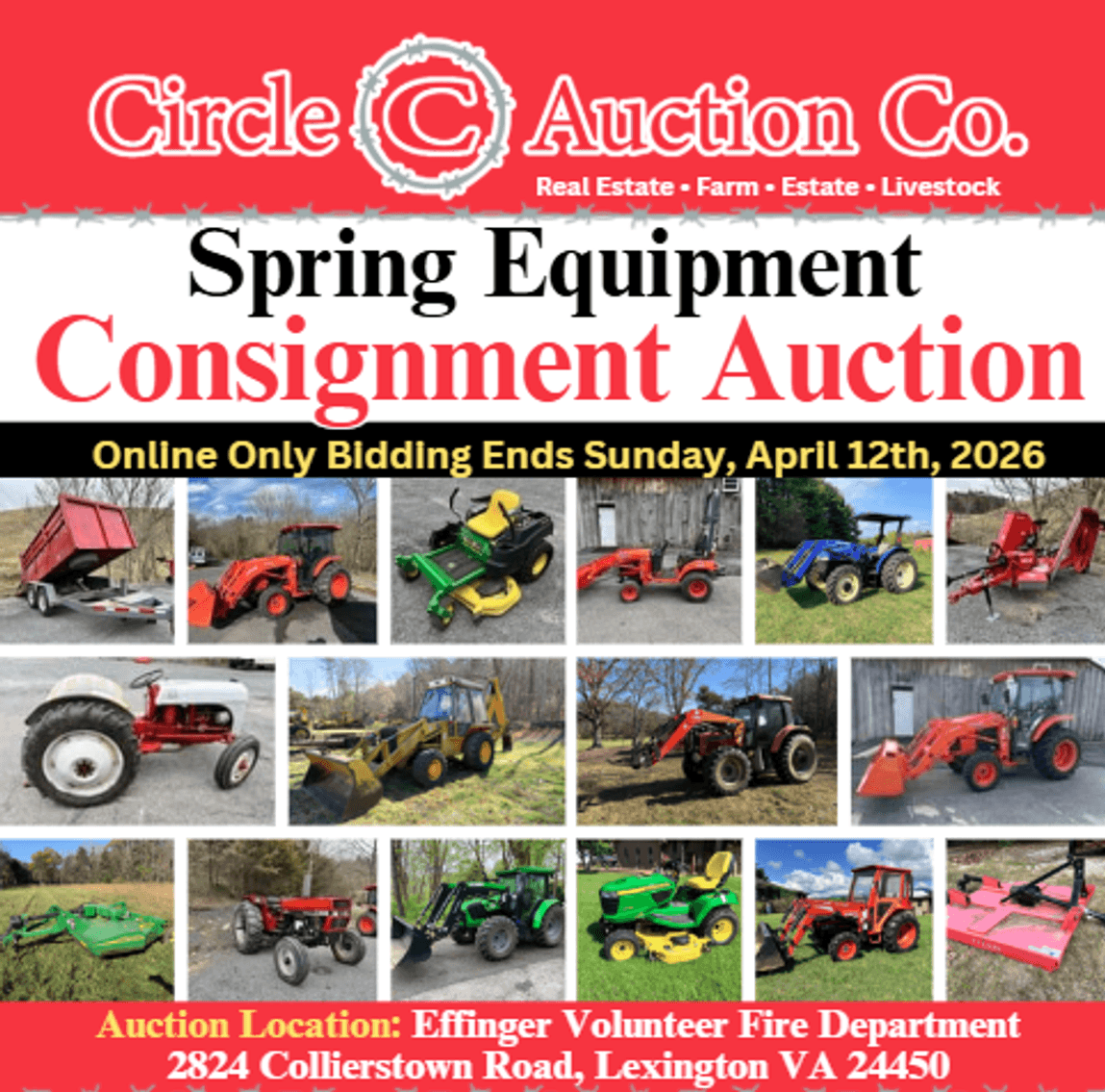 Image for Spring Equipment Consignment Auction