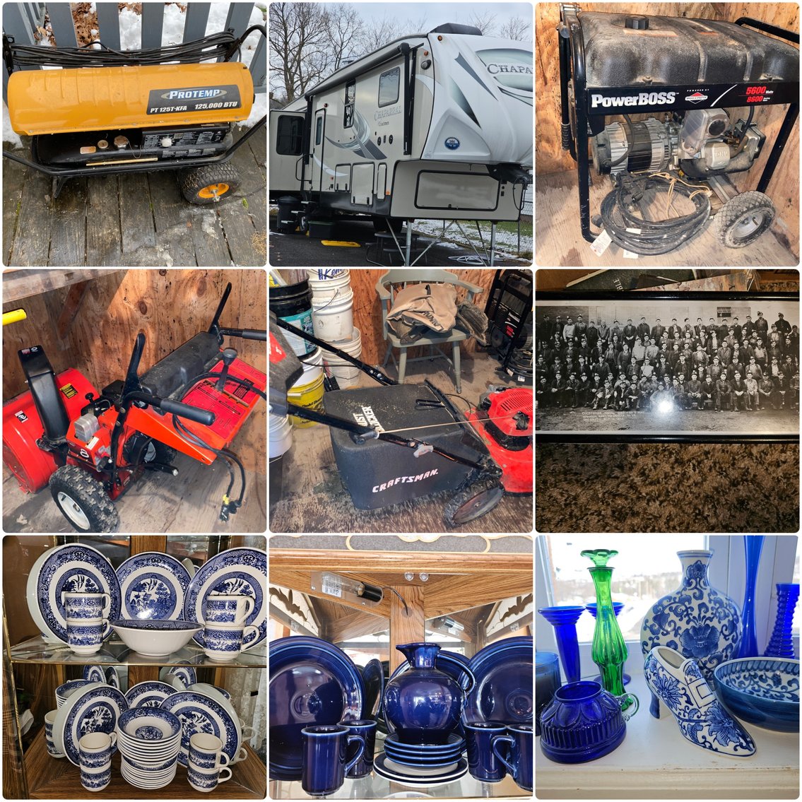Image for Morgantown, WV – ’17 Coachman Camper, Lots of Glass & China, Mine Memorabilia, Furniture, Tools & Shop Items, and More!