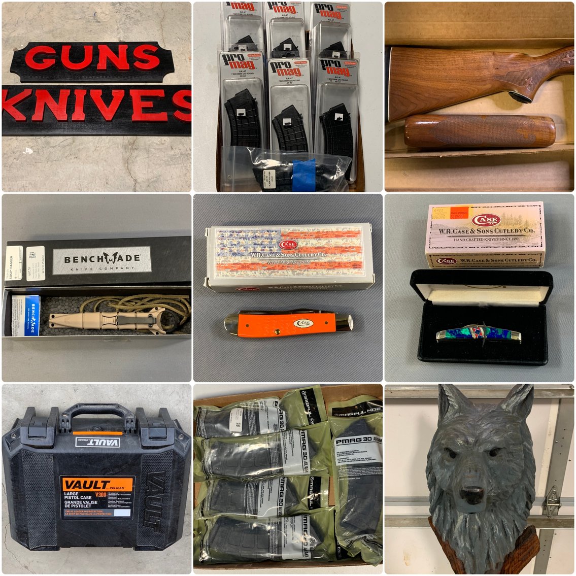 Image for Shinnston, WV – Spring Gun & Ammo Auction – Session 3 of 3 – Knives, Scopes, Barrels, Magazines, and More!