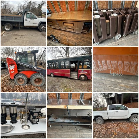 Image for Wheeling, WV -- Oglebay Park & Wilson Lodge surplus items: Used vehicles, Glass Works, Grill signs and lodge furnishings.