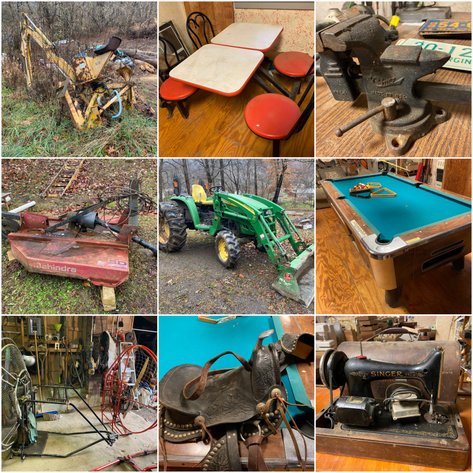 Image for Grafton, WV -- John Deere Tractor, Antiques, License Plates, Advertising Signs, and Much More!