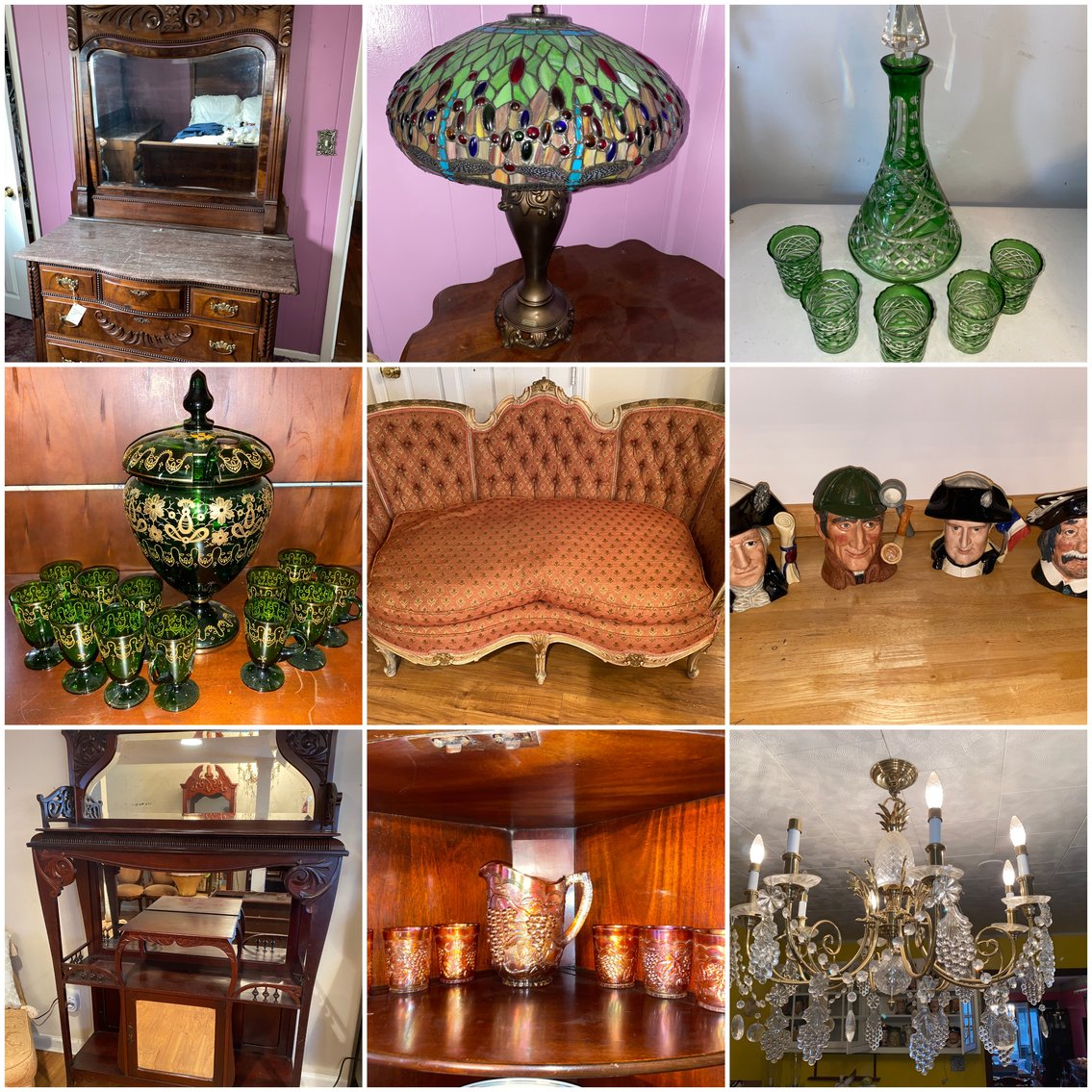 Image for Oak Hill, WV -- Willard Lee Ball Estate: Beautiful Glassware, China, Antique Furniture, and Household Items