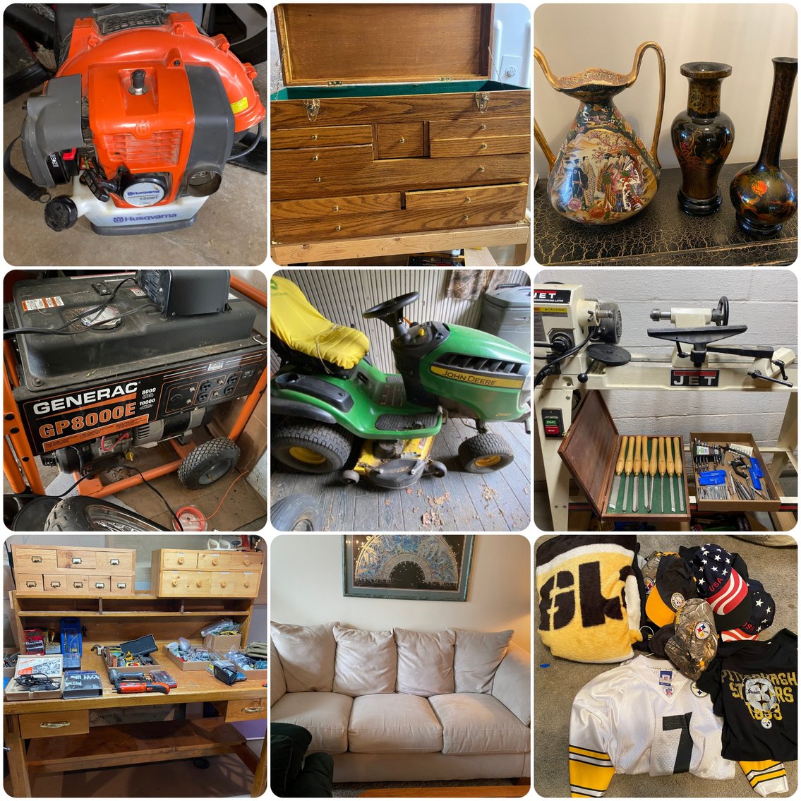 Image for McMurray, PA - Large Estate Auction: Like New Tools, Shop Equipment, Household Items, Furniture, Appliances, Canoe, and More!