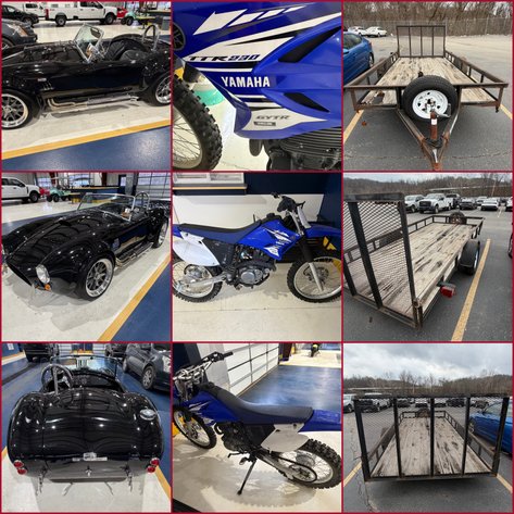 Image for St. Albans, WV – 1965 Shelby Cobra (Replica), 2017 Yamaha Dirt Bike, and 2013 Smoky Mountain Trailer
