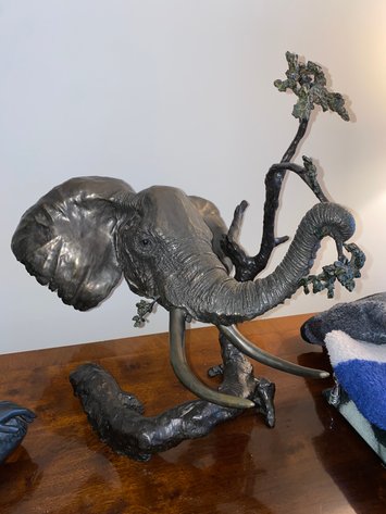 Image for McMurray, PA – One of a Kind Auction: Bronze Sculptures, Turquois, Surveyors Transit, Artwork, Steeler Memorabilia, Sterling Jewelry, Watches, Post Cards Many with Stamps, Cobalt Blue, Soapstone, Furniture and Much More!