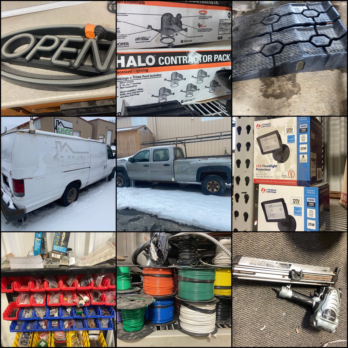 Image for Beckley, WV - Contractor Supplies, Windows, Doors, Kitchen Counter Tops, Semi-Trailers, 3 Vehicles, and MORE!