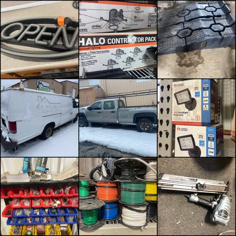 Image for Beckley, WV - Contractor Supplies, Windows, Doors, Kitchen Counter Tops, Semi-Trailers, 3 Vehicles, and MORE!