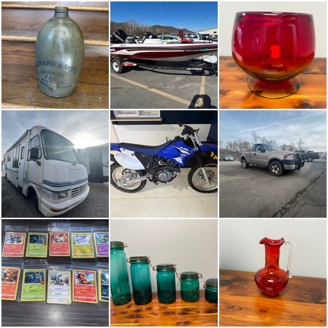 Image for St. Albans, WV -- Vehicles, RV, Boat, Glassware, Diecast Cars, Blenko, Fenton, Crocks and MORE!