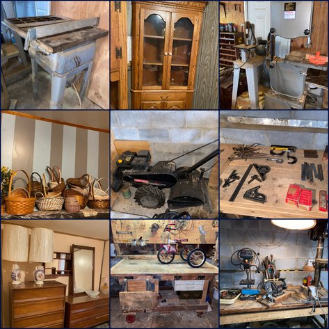 Image for Fairmont, WV - Woodworking Equipment & Tools, Loads of Lumber, Glassware, Households Goods, Furniture, Antiques, and Collectibles