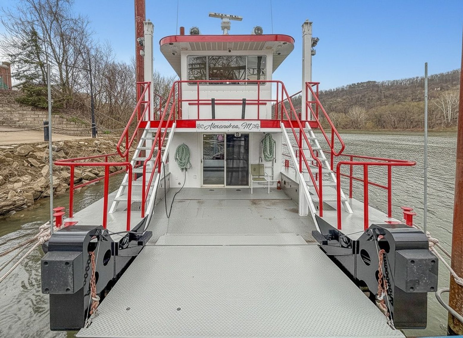 Image for West Brownsville, PA -- 74’ Custom Paddlewheel Houseboat