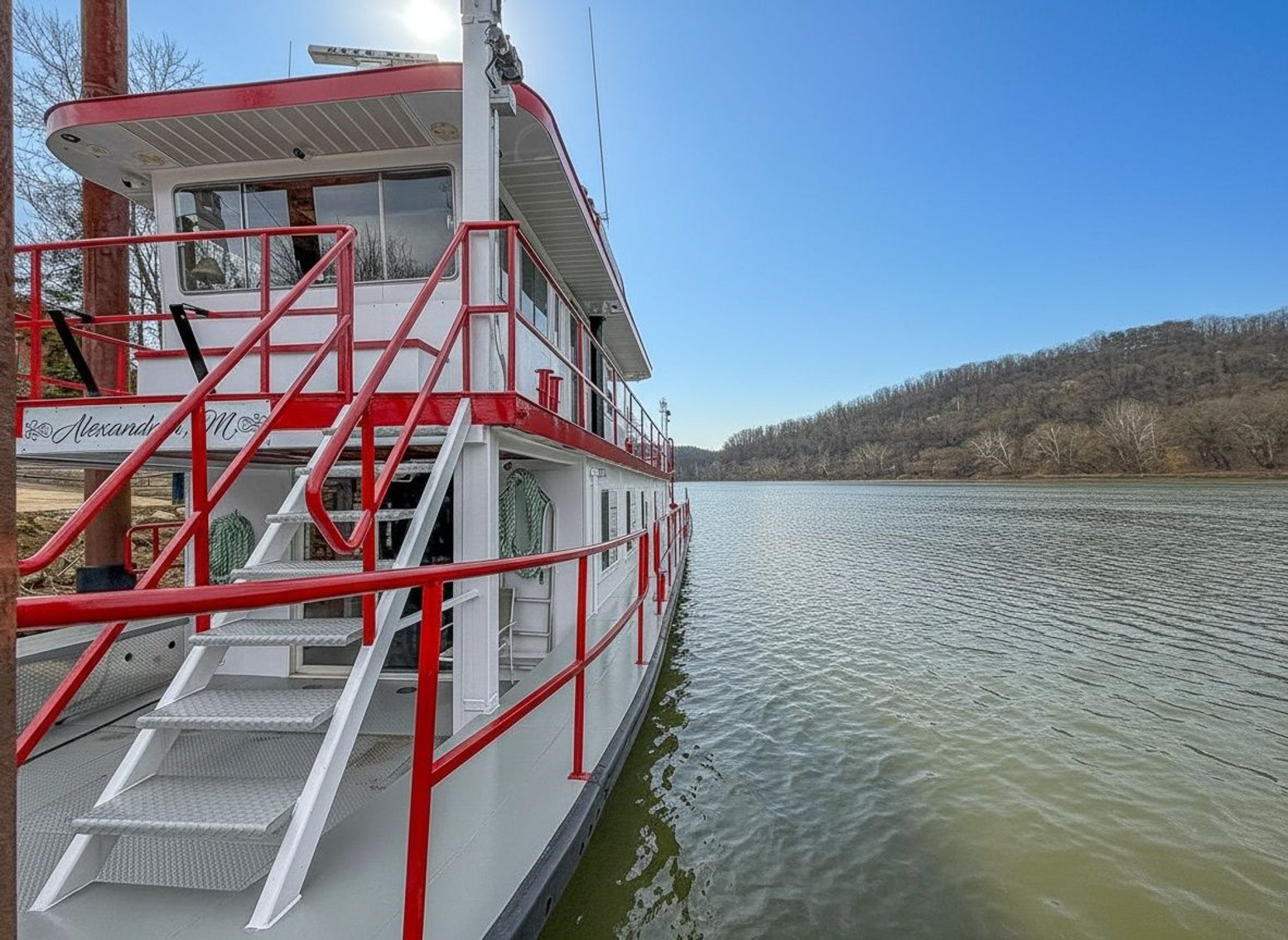 Image for West Brownsville, PA -- 74’ Custom Paddlewheel Houseboat