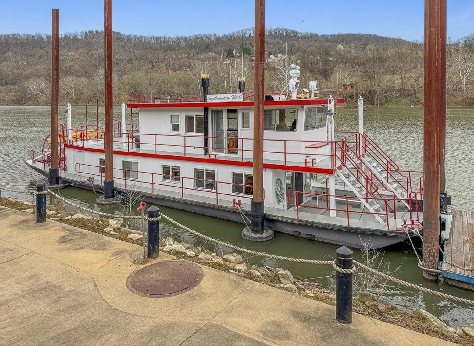 Image for West Brownsville, PA -- 74’ Custom Paddlewheel Houseboat