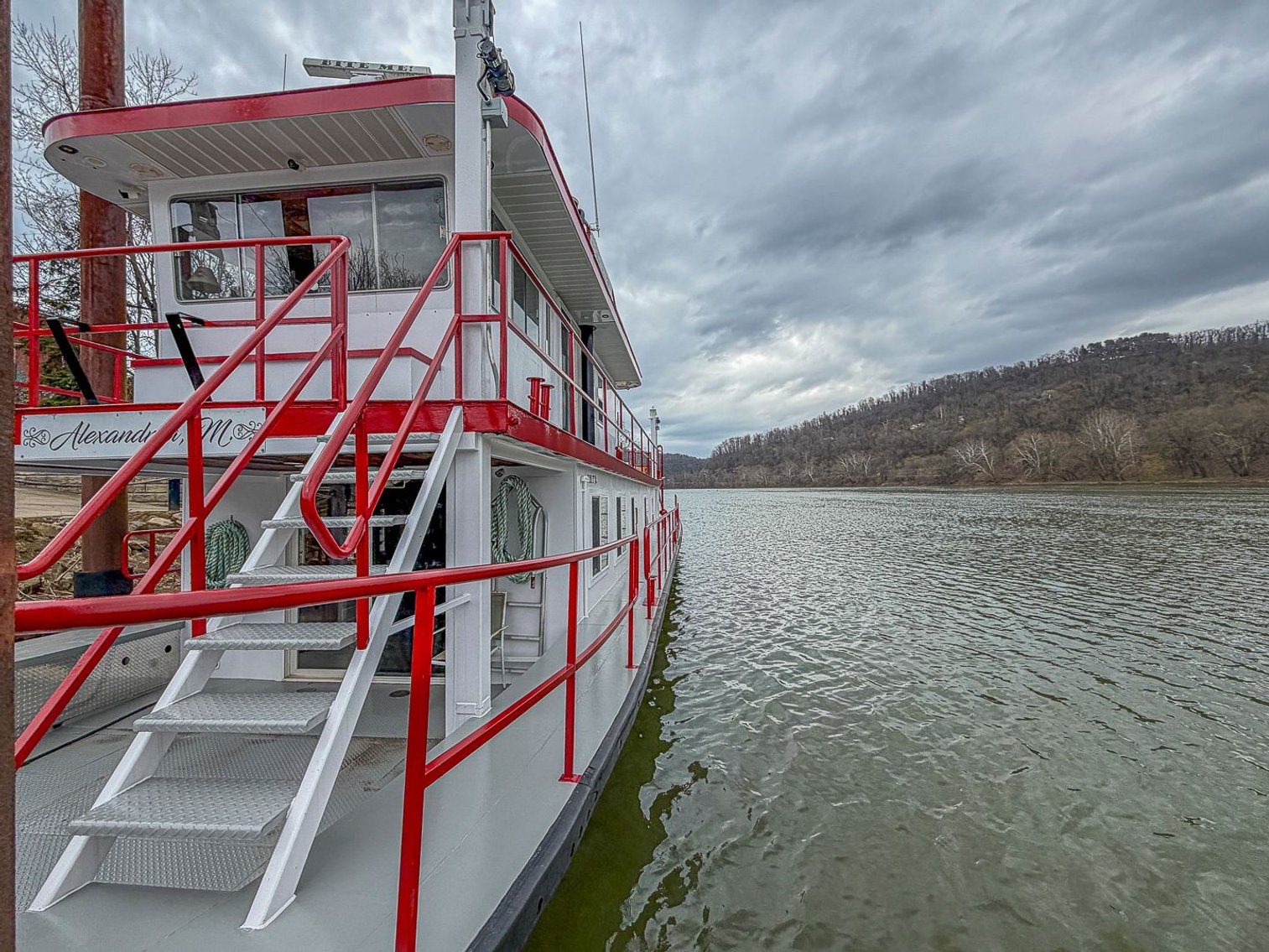 Image for West Brownsville, PA -- 74’ Custom Paddlewheel Houseboat