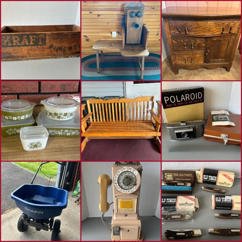 Image for Smock, PA:  Furniture, Pyrex, Pocket Knives, Collectibles, Bose Radio, Stoneware, Push Mower, Lamps, Telephones, Lift Chair, Hats, TV's, Stove, and More!