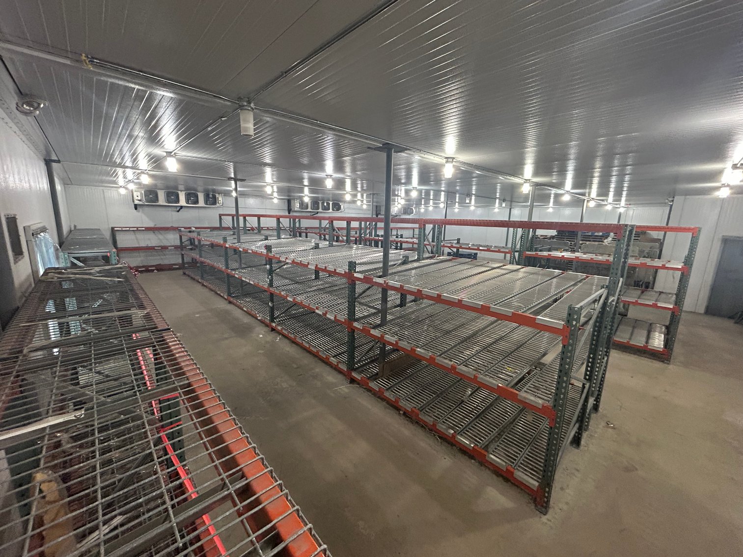 Image for Fraziers Bottom: HUGE Walk-in-Cooler with 3 Compressor Units, Shelving, Push Carts and MORE!