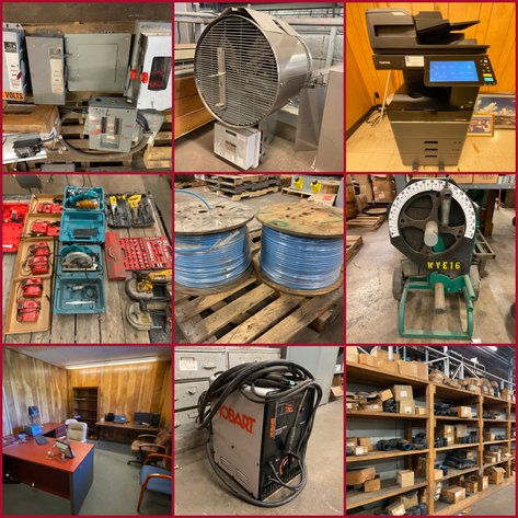 Image for Fairmont, WV – Industrial Electric SURPLUS, Shop Equipment, Tools, Rolls of Wire, Conduit, and Much More!