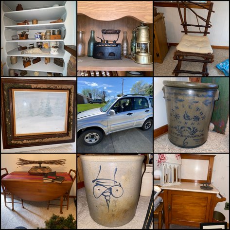 Image for Rices Landing, PA – Eclectic Estate Auction – Antiques, Stoneware, Tools, & More