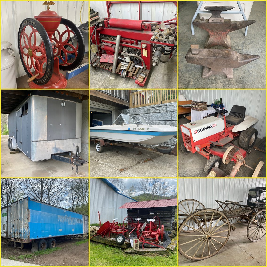 Image for Grafton, WV – Estate Auction: Chrysler Boat, Box Trailer Barn, Tools, Furniture & Contents