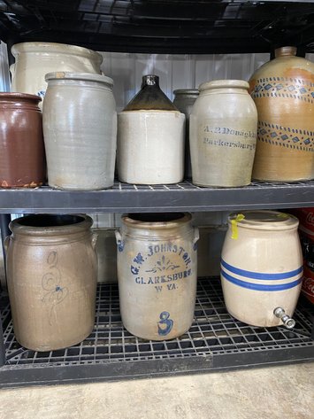 Image for Shinnston – Huge Antique Auction! Decorated Stoneware, Fenton & Carnival Glass, Furniture, Signed Paintings, Advertising Signs & More