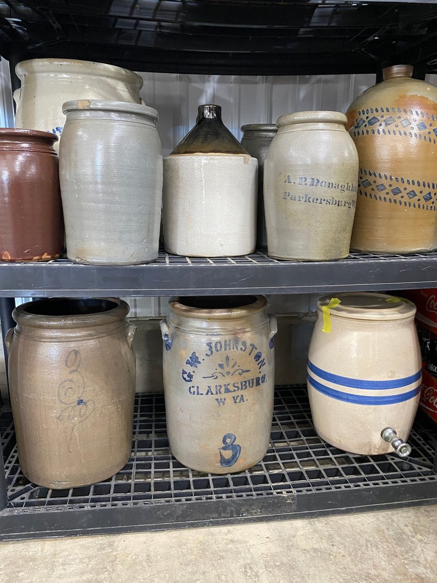 Image for Shinnston – Huge Antique Auction! Decorated Stoneware, Fenton & Carnival Glass, Furniture, Signed Paintings, Advertising Signs & More