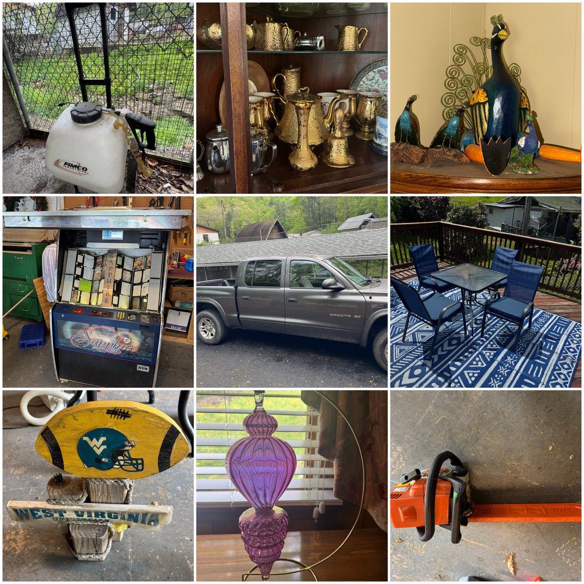 Image for Beckley, WV -- Dodge Dakota, Furniture, Tools, Lawn Care, Juke Box, Lamps, Antiques, Air Compressors, Generator and MORE!