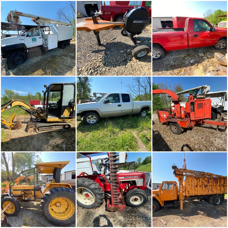 Image for Waynesburg, PA – White’s Tree Service Retirement Sale Day 2: Tractors, Mini Excavator, Trucks, Chippers, Hand Tools, and Much More!