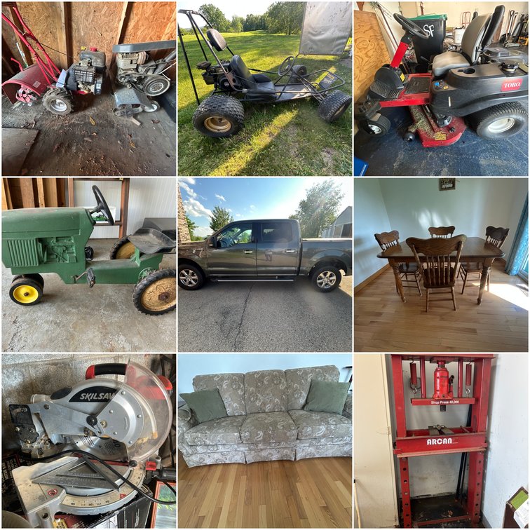 Image for McDonald, PA - Moving Auction: 2018 Ford F-150 XL Super Crew Cab, Like-New Furniture, Vintage Toys, Gym Equipment, and More!