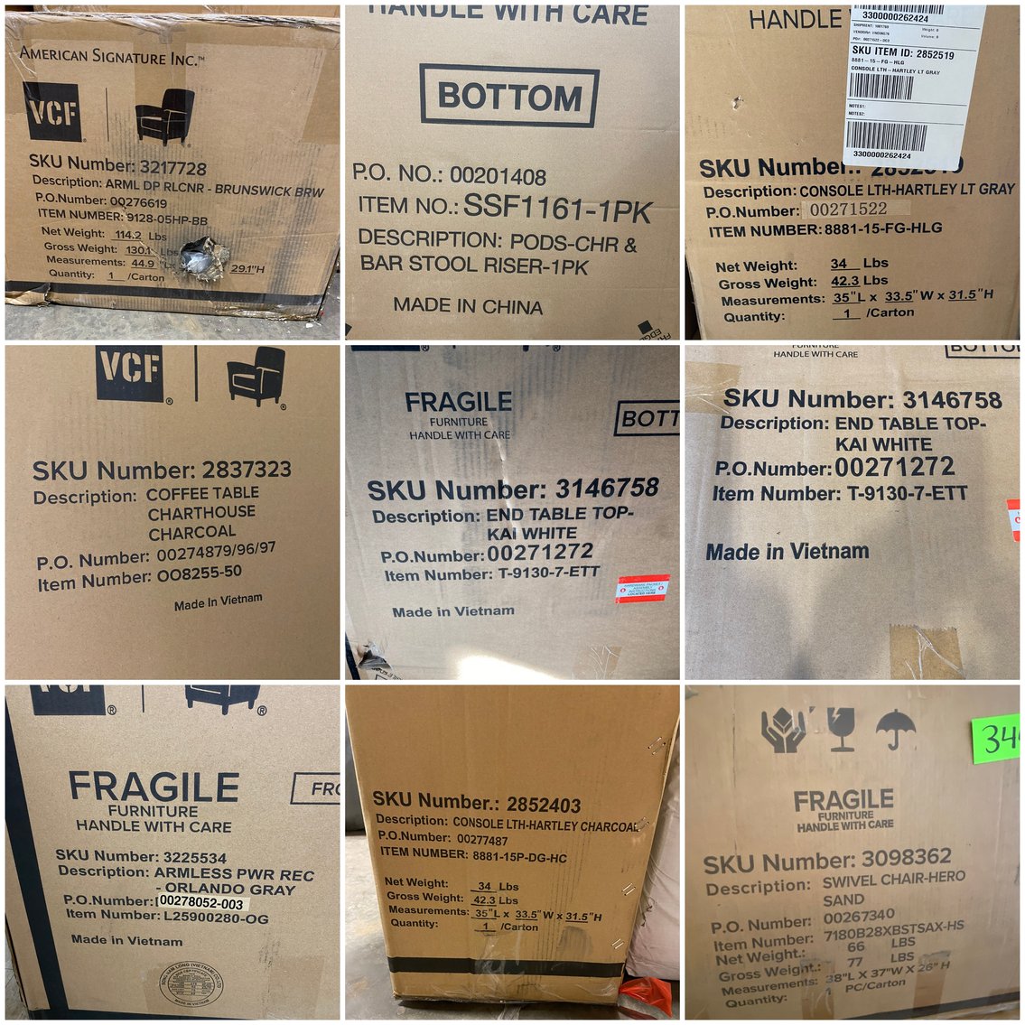 Image for Shinnston, WV - Day 1 of 2: Huge Auction! New in Box Furniture: Desks, Entertainment Stands, Tables, Bedframes, and more!