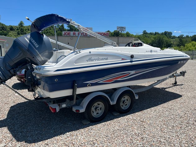 Image for Shinnston, WV - 2012 Hurricane SD Sport 188 Deck Boat, Yamaha F150 Outboard & EZ Loader Trailer