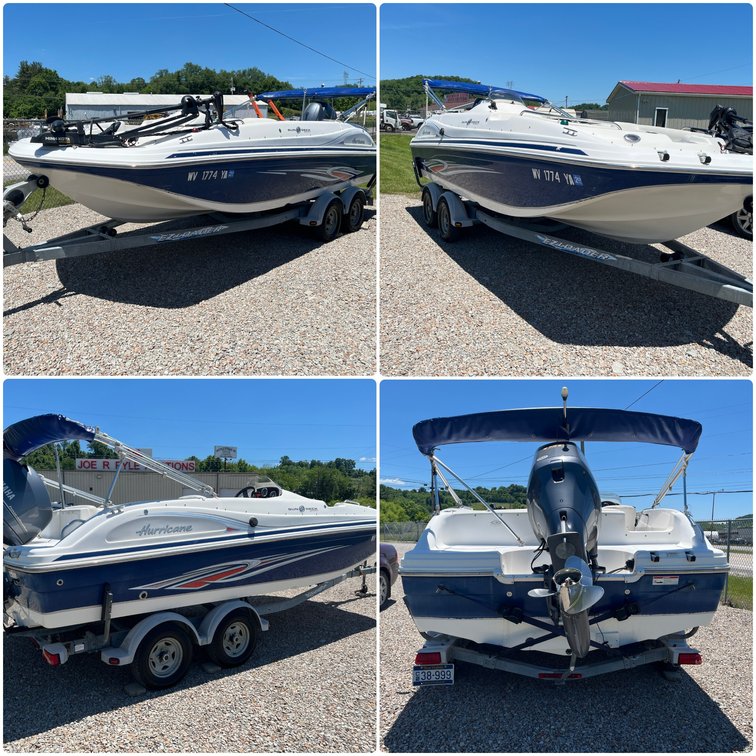 Image for Shinnston, WV - 2012 Hurricane SD Sport 188 Deck Boat, Yamaha F150 Outboard & EZ Loader Trailer
