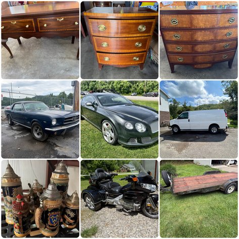 Image for St Albans, WV - Vehicles, Motorcycle, Trailer, Sunrise Museum Furniture, Antiques, Home Decor, Glassware and More!