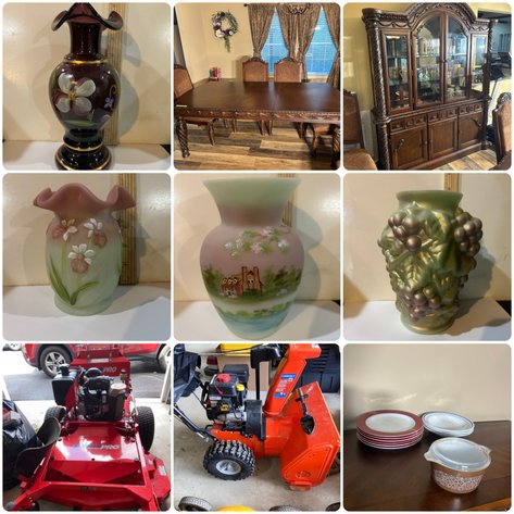 Image for Grafton, WV - Like New Snapper Mower, Quality Furniture, Fenton Glassware, Household Goods, Fishing Gear, and Tools