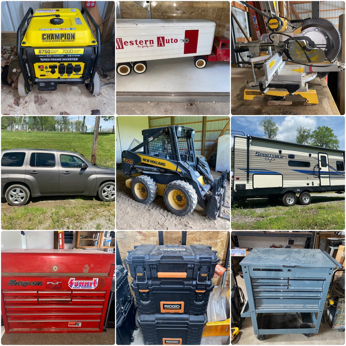 Image for West Alexander, PA – Estate of Michael J. Smith: Like new '21 Sportsmen Camper, '11 Chevy HHR, New Holland Skid Steer, Trailers, Tools, and MUCH MORE