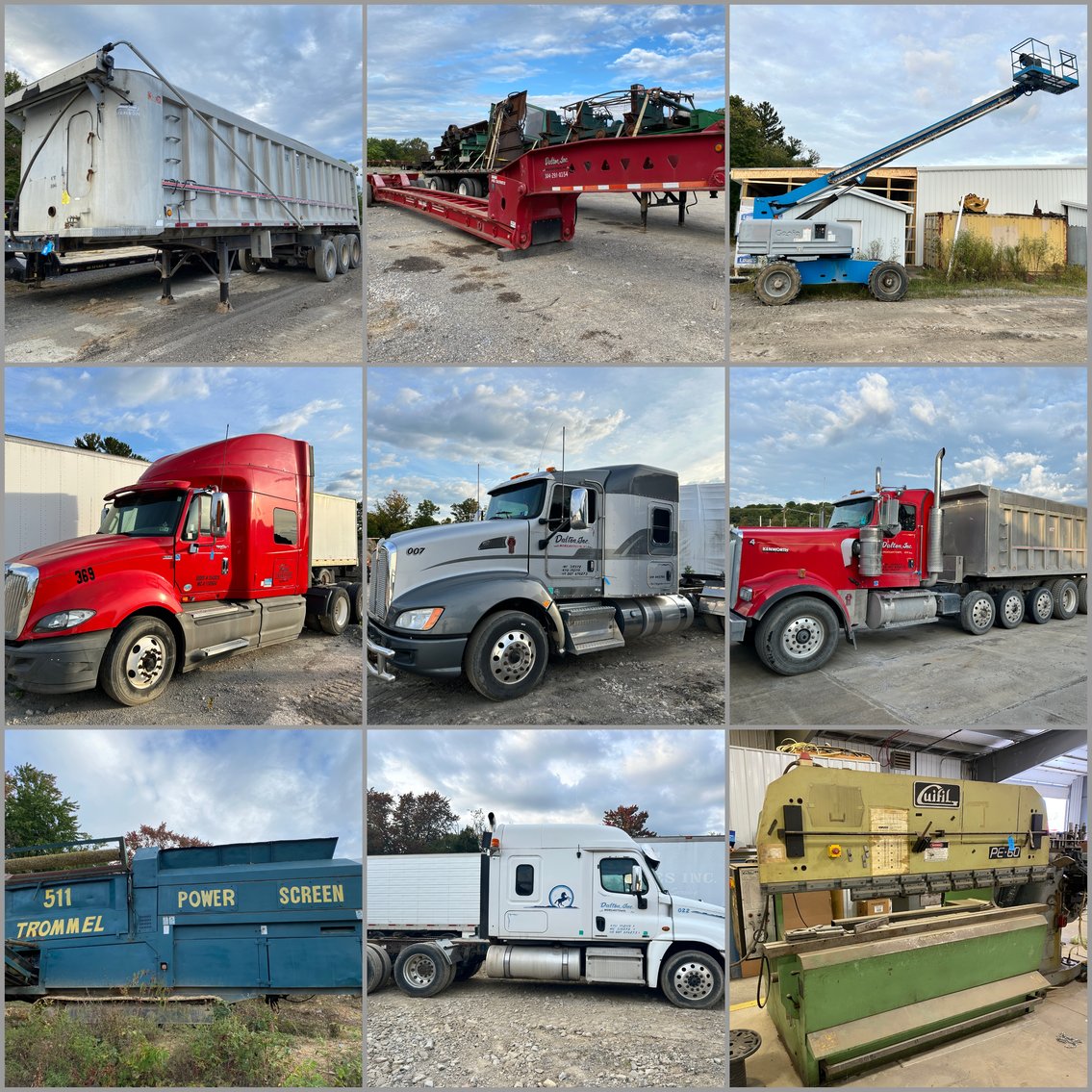 Image for Morgantown, WV -- '17 Kenworth Dump Truck, International & Freightliner Trucks, Refrigerated Trailers, Dry Van Trailers, Logging Equipment, and MORE