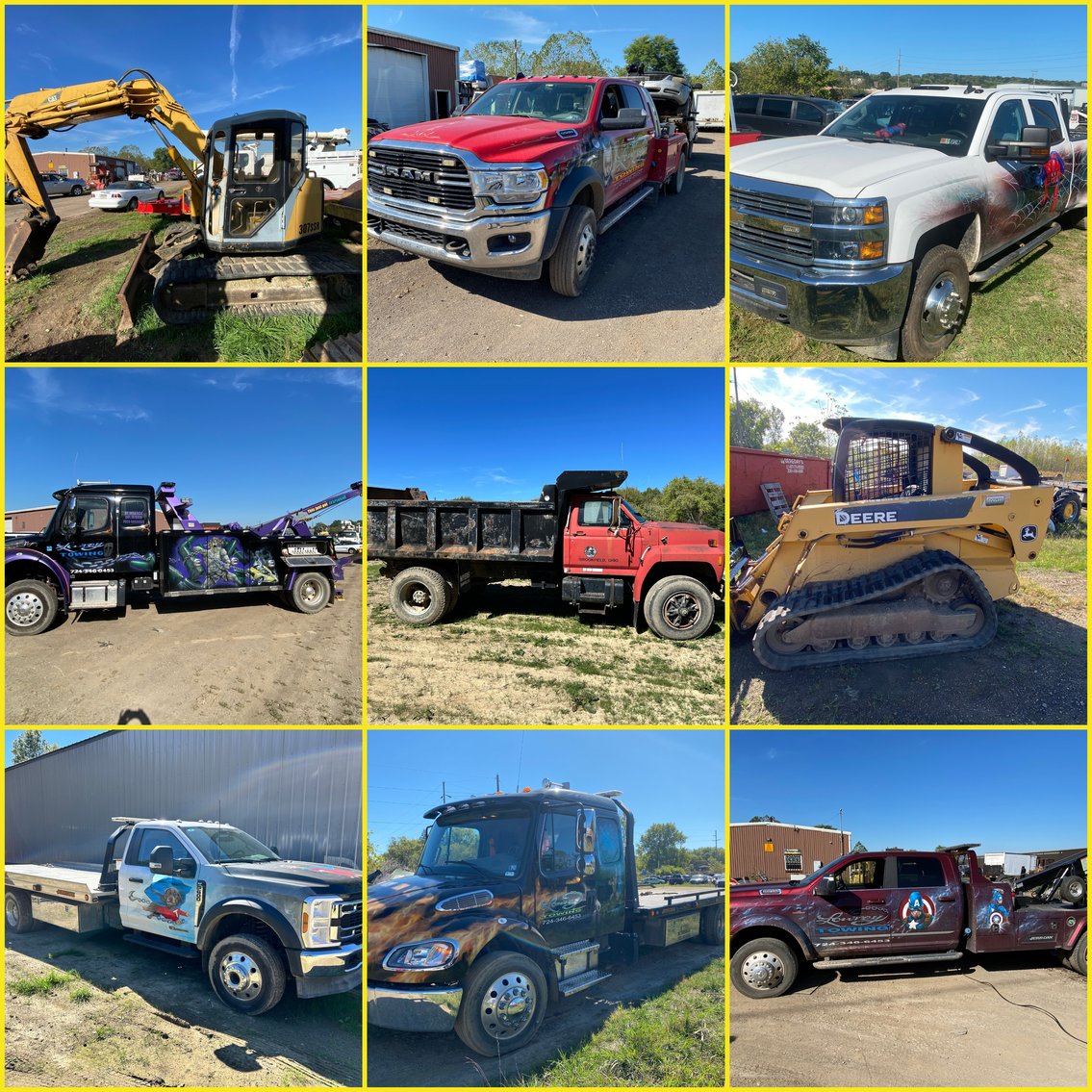 Image for Farrell, PA -- FREIGHTLINER WRECKER & ROLLBACK TRUCKS, OPERATING TOWING BUSINESS, EQUIPMENT, TOOLS, AND MORE!