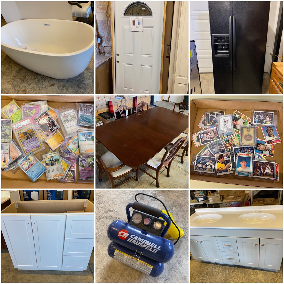 Image for Farmington, PA -- Over 500 Lots Pokemon & Sports Card, Bath & Kitchen Fixtures, Lighting, Furniture, Construction & Remodeling Supplies and More!