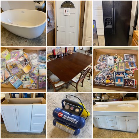 Image for Farmington, PA -- Over 500 Lots Pokemon & Sports Card, Bath & Kitchen Fixtures, Lighting, Furniture, Construction & Remodeling Supplies and More!