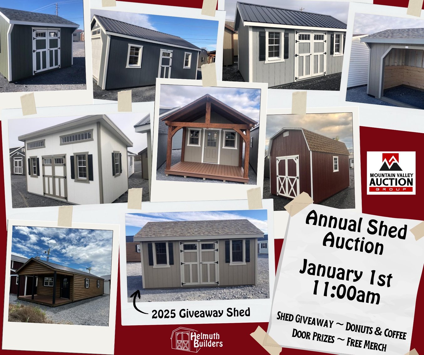 Image for Helmuth Builders New Year 2025 Shed Auction