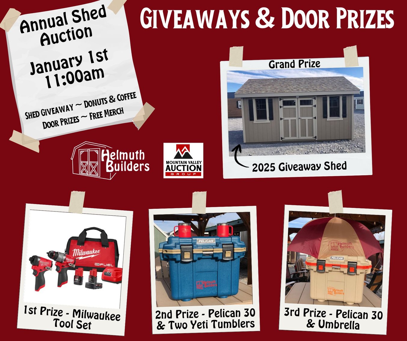 Image for Helmuth Builders New Year 2025 Shed Auction