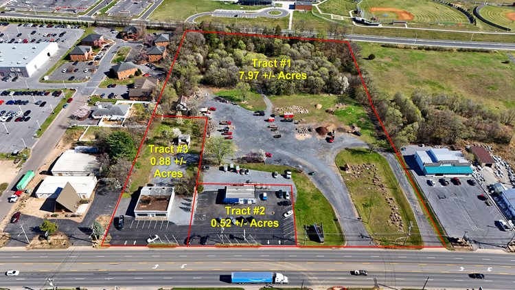 Image for 9.37 +/- Acres Commercial Real Estate In Harrisonburg VA Offered In Three Tracts