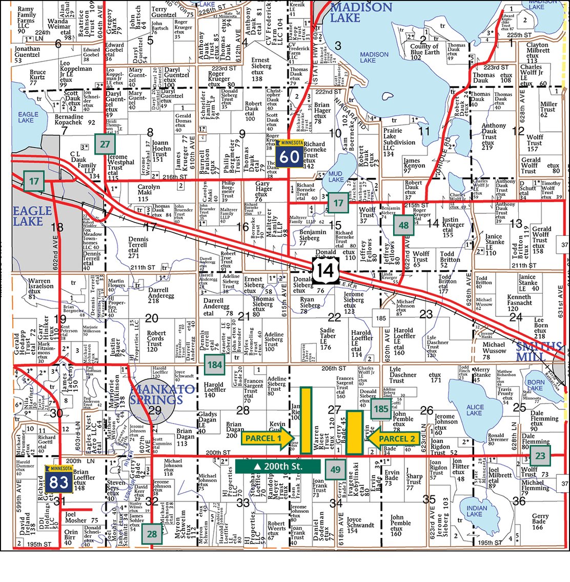 Image for Closed - Blue Earth Co., MN - 109.95 Ac., m/l (190-0282)