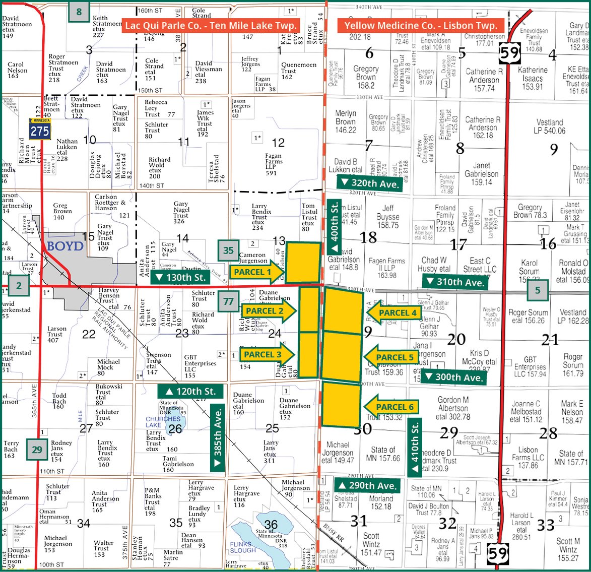 Image for Closed - Lac Qui Parle/Yellow Medicine Co., MN - 716.27 Ac., m/l (190-0286)