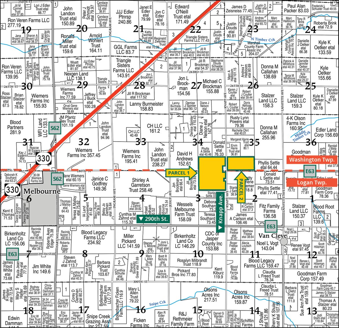 Image for Closed - Marshall Co., IA - 263.58 Ac., m/l (000-4130)