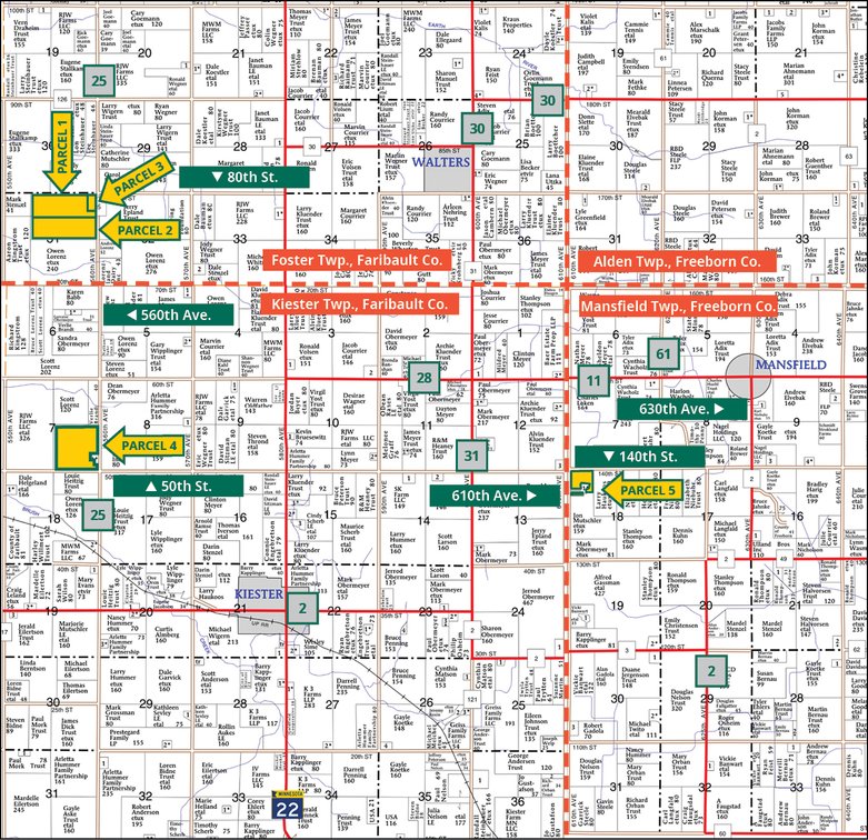 Image for Faribault-Freeborn Co., MN - 429.66 Ac., m/l (190-0320)