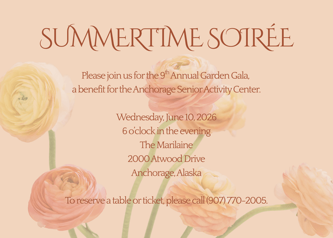 Image for Anchorage Senior Center Garden Gala 2026